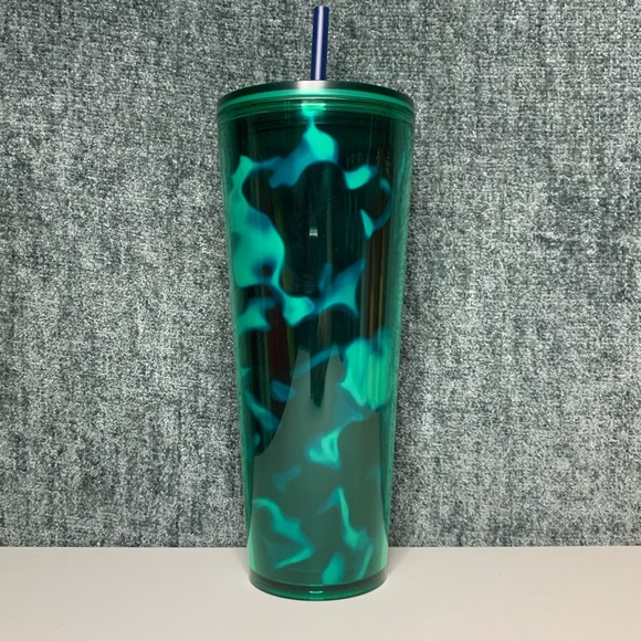 Starbucks Blue Teal Swirl Venti Tumbler - Picture 2 of 4